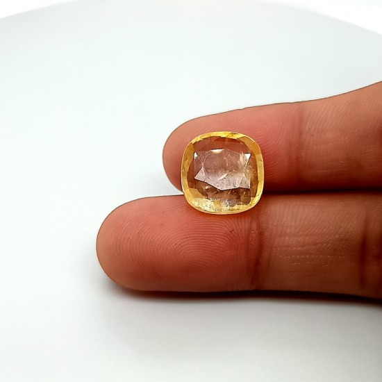 Yellow Sapphire (Pukhraj) 8.96 Ct Good quality Yellow Sapphire (Pukhraj) 8.96 Ct Good quality